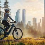 vtc-electrique-femme-nature-ville