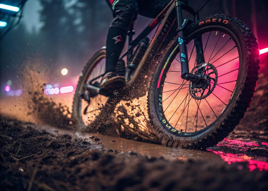 Comparaison en lumière cinématographique d'un VTT robuste sur terrain rocheux et d'un VTC agile sur chemin gravillonné.