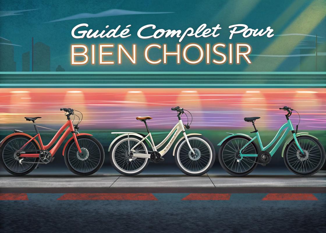 Moteur vélo électrique haut de gamme avec texte 'Les Meilleures Marques de Vélos Électriques 2025' en éclairage cinématique et détails d'ingénierie apparents