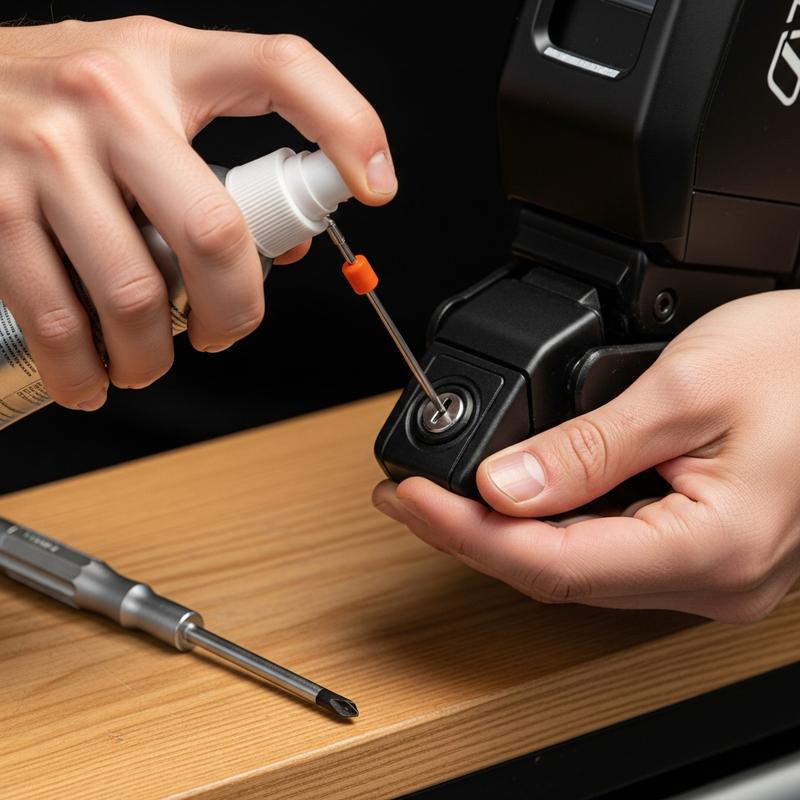 Entretien de la serrure batterie vélo électrique avec un spray lubrifiant